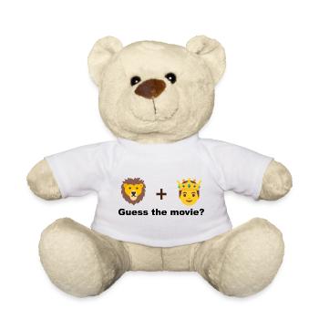 Löwenkönig königliches Tiermotiv - Teddy - Weiß - Vorne