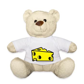 Schweizer Käse mit Löchern, in Scheiben - Teddy - Weiß - Vorne