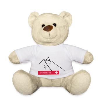 Schweiz Switzerland Berge Alpen - Teddy - Weiß - Vorne