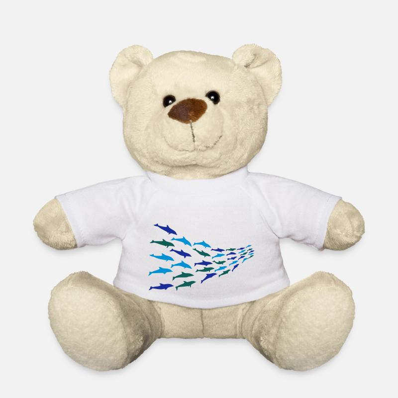 dolphins - Teddy Bear - white