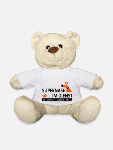 Super nose in the service - Teddy Bear - white