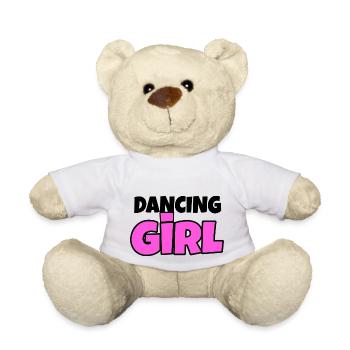 dancing girl dancing dance sport - Teddy Bear - white - Front