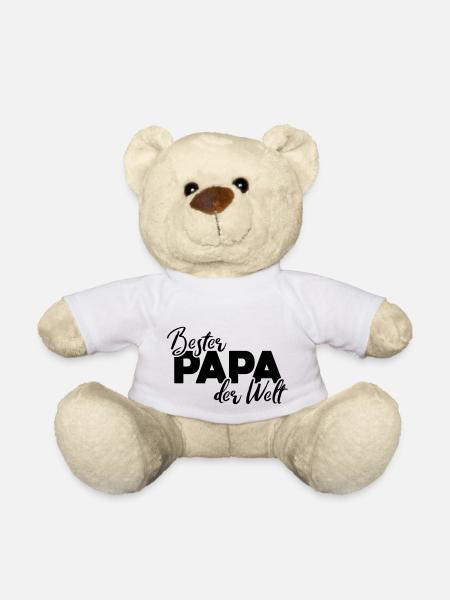 bester papa der welt - Teddy - Weiß