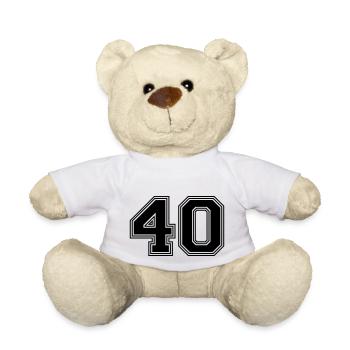 40_number_40_(s31) - Teddy Bear - white - Front