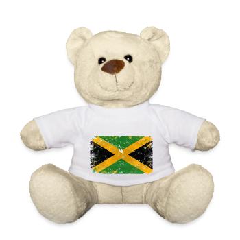 Jamaica Vintage Flag - Teddy - Weiß - Vorne