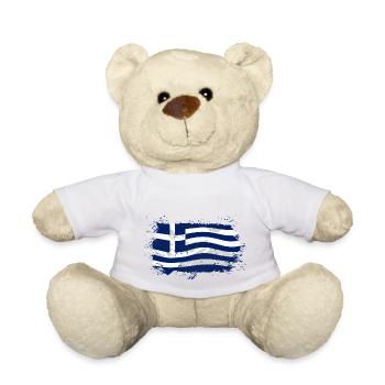 Greece Flag - Teddy - Weiß - Vorne