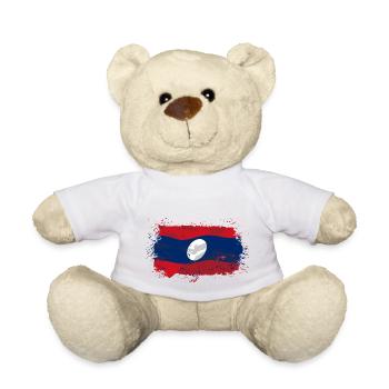 Laos Flag - Teddy - Weiß - Vorne