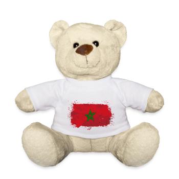 Morocco Flag - Teddy - Weiß - Vorne