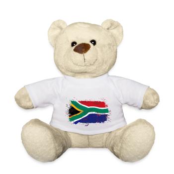 South Africa Flag - Teddy - Weiß - Vorne