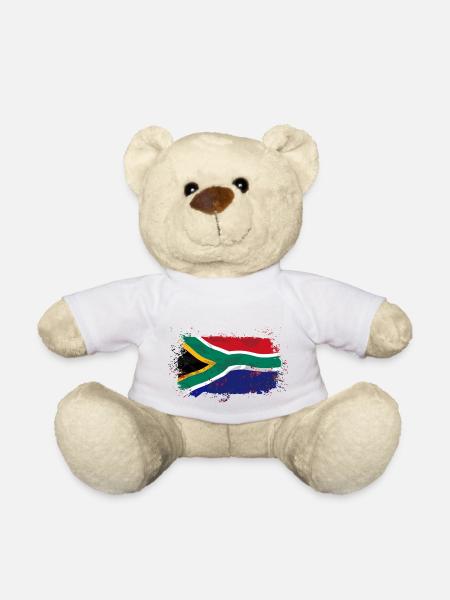South Africa Flag - Teddy - Weiß