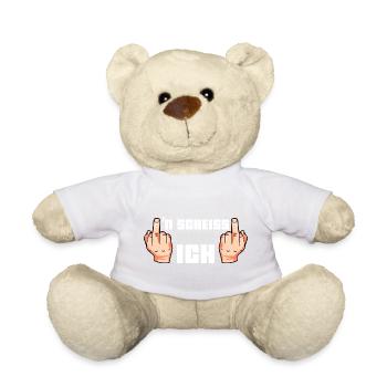 N Scheiss muss ich - Teddy - Weiß - Vorne