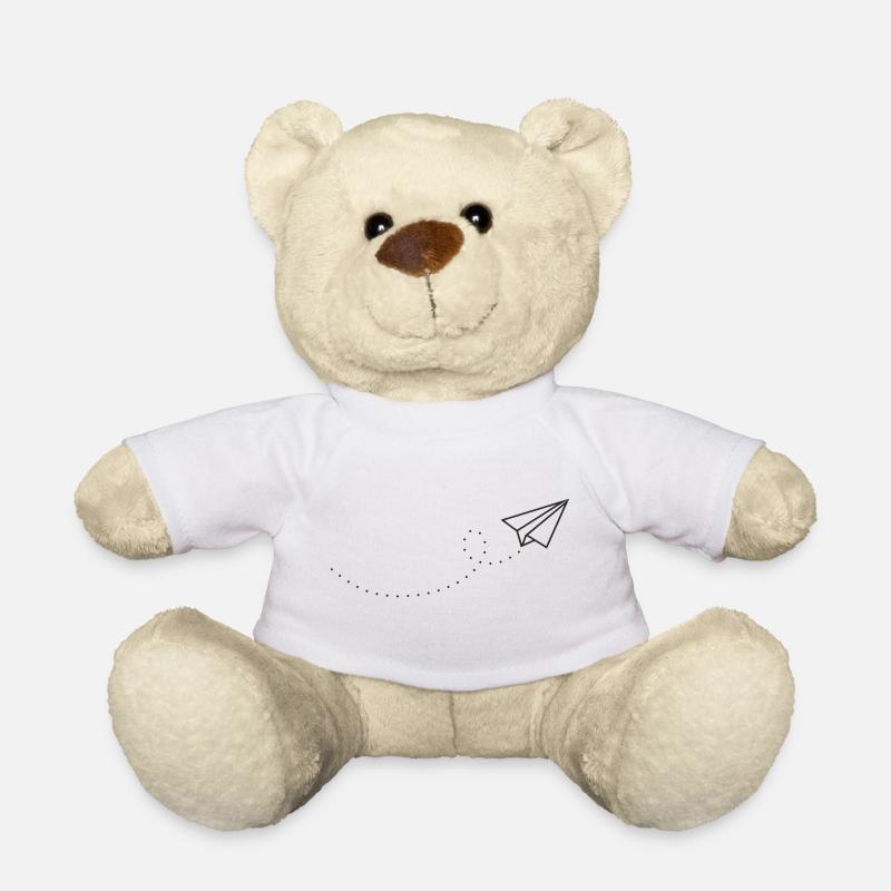 Paperplane - Nounours - blanc