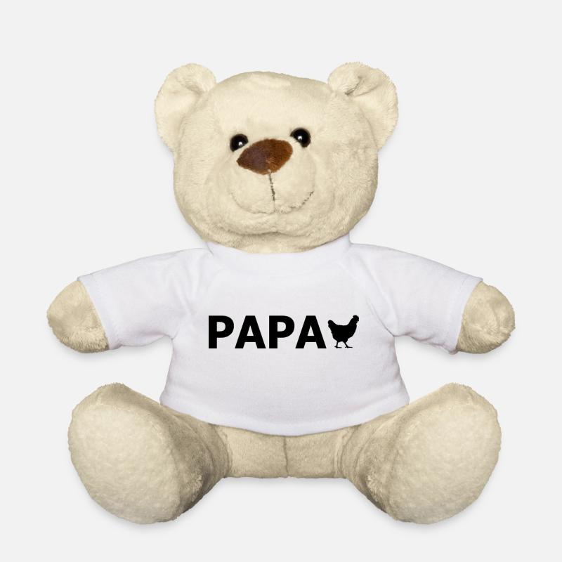 PAPA poule - Nounours - blanc