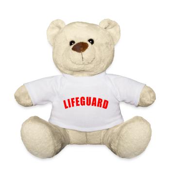 LIFEGUARD GIFT LIFESAVER BEACH SEA OCEAN - Teddy Bear - white - Front