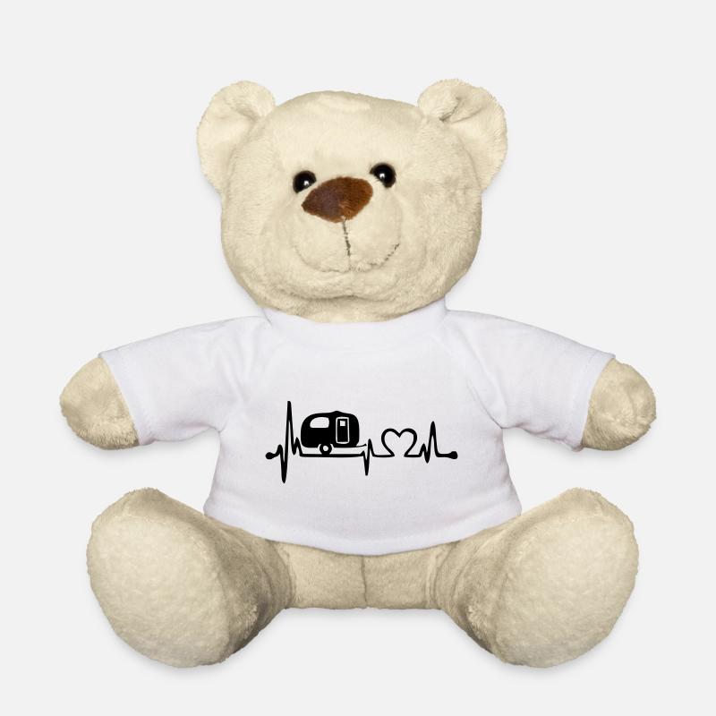 mein herz für Wohnwagen - Teddy - Weiß