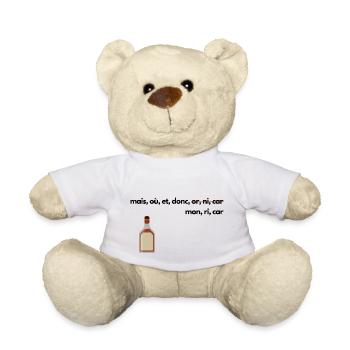 Conjonctions de coordination, pastis - Nounours - blanc - Devant