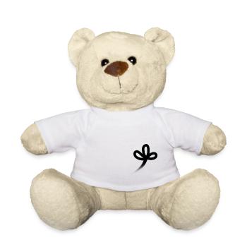 three shamrocks - Teddy Bear - white - Front