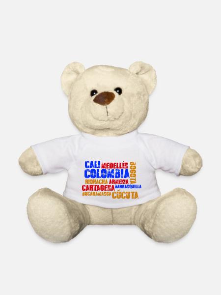 Kolumbien Städte Medellin Bogota Cali Cartagena - Teddy - Weiß