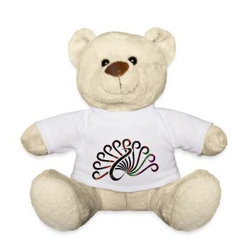 art aborigène australien - Teddy Bear - white - Front