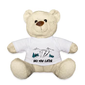 Ski you Later - Sports d’hiver - Nounours - blanc - Devant