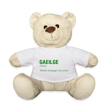 Langue irlandaise Irlande Irlande Irisch - Nounours - blanc - Devant