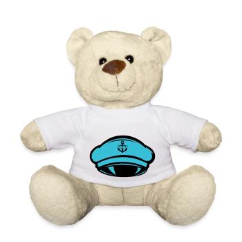 Capitaine de bonnet - Nounours - blanc - Devant