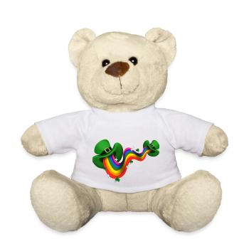 Irish Rainbow - Teddy Bear - white - Front