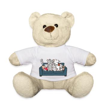 Family time - Teddy Bear - white - Front