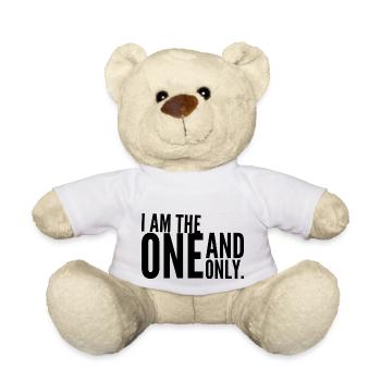 JE SUIS LE SEUL ET UNIQUE. Chemise f. Confiance en soi. V2 - Nounours - blanc - Devant