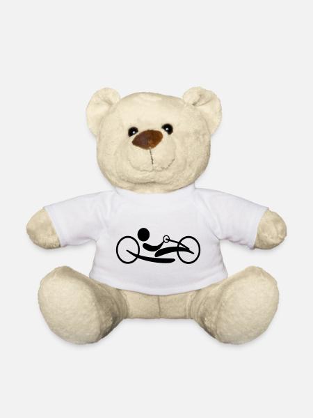 Legen Sie das Handbike an. Liegerad für Rollstuhlfahrer # - Teddy - Weiß