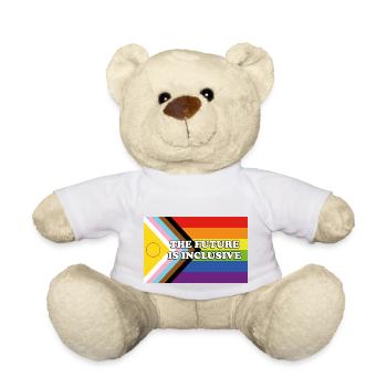 THE FUTURE IS INCLUSIVE - Teddy Bear - white - Front