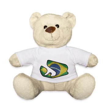 Circuit du Brésil avec drapeau - Nounours - blanc - Devant