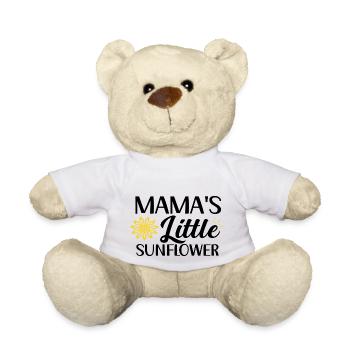 Le petit tournesol de maman - Nounours - blanc - Devant