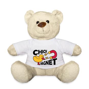 Casanova Chick Magnet Frauenheld - Teddy - Weiß - Vorne