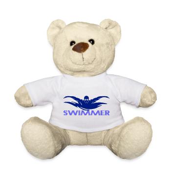 Swimmer - Teddy Bear - white - Front