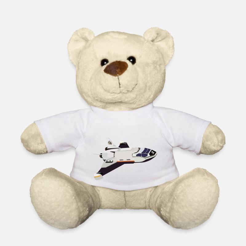 Space Shuttle Flight - Teddy Bear - white