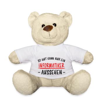 Informatiker Lustig Spruch Programmierer Geschenk - Teddy - Weiß - Vorne