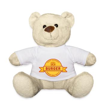 Meilleur design burger d’inspiration rétro - Nounours - blanc - Devant