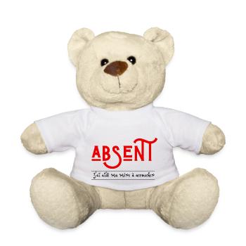 absent j'ai aidé ma mère à accoucher - Nounours - blanc - Devant