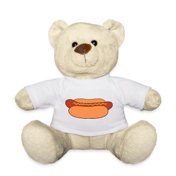 Hot dog sausage - Teddy Bear - white - Front