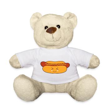 Hot dog sausage - Teddy Bear - white - Front