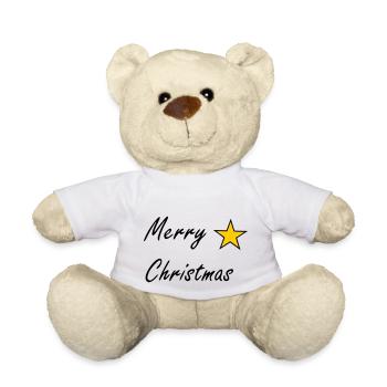 Joyeux Noël - Nounours - blanc - Devant