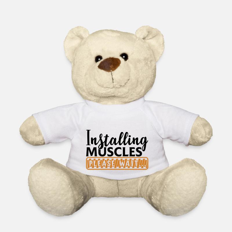 Muskelaufbau - Teddy - Weiß