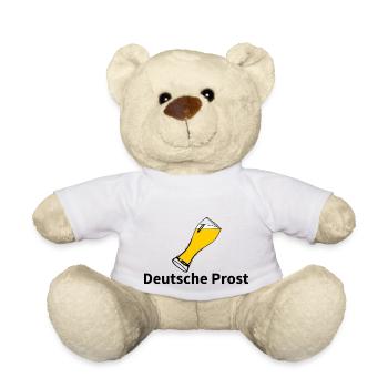 Glass Beer Trinken - Teddy - Weiß - Vorne