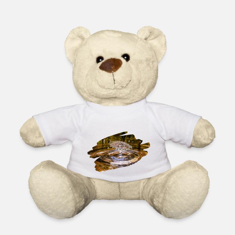 Wassertropfen - Teddy - Weiß
