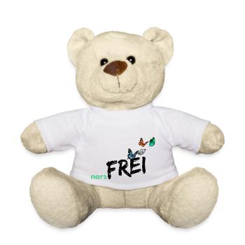 narzfrei schwarz - Teddy - Weiß - Vorne