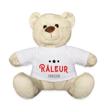 Râleur parisien - Nounours - blanc - Devant