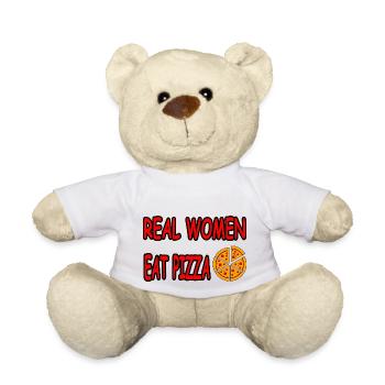 Pizza - Teddy Bear - white - Front