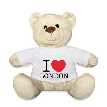 Ich liebe London | Ich liebe LDN | I Herz London - Teddy - Weiß - Vorne