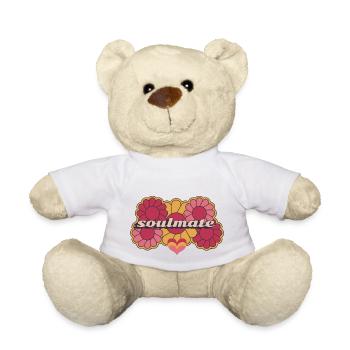 Soulmate - Valentinsgeschenk Liebe - Teddy - Weiß - Vorne